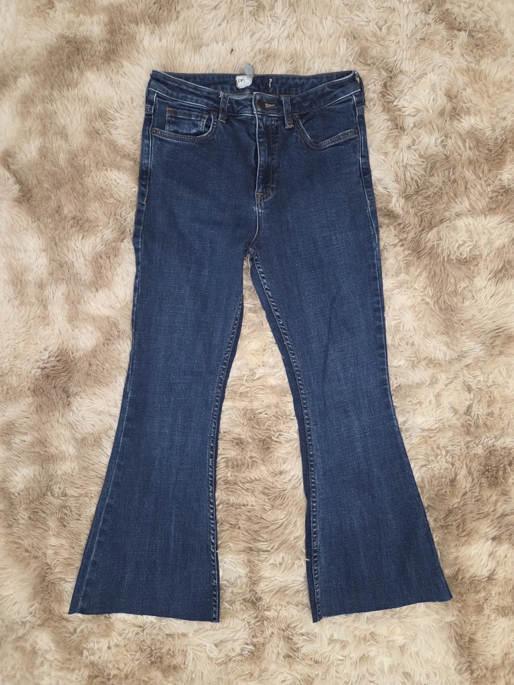 Free People Dark Blue Flare Jeans